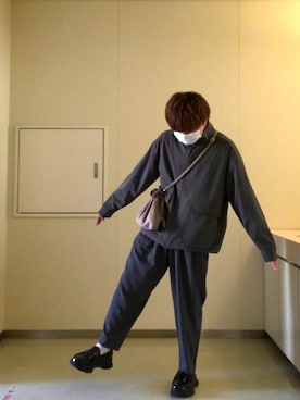 「CREARE LINO」｜「アイテム（ブルゾン）」を使った、shi@Ke。。さん（メンズ・165cm）の冬コーディネート