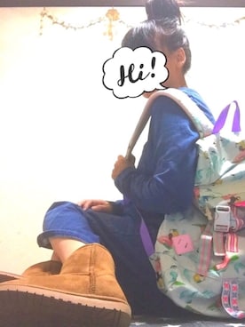 「fafa（フェフェ）のアイテム」を使った、kerokero☻ོ さん（レディース・164cm）の秋コーディネート