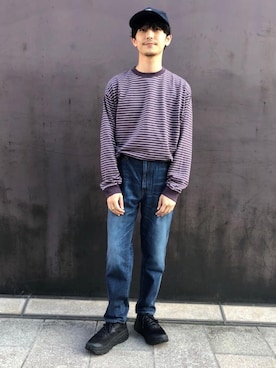 「HOKA ONEONE」｜立川　敬祐さん（メンズ・167cm）の秋コーディネート