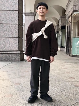 「GLR/ lab」｜立川　敬祐さん（メンズ・167cm）の冬コーディネート