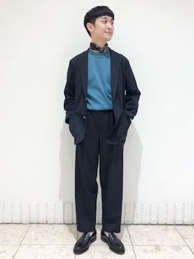 「green label relaxing（グリーンレーベルリラクシング）のアイテム（財布/小物）」を使った、立川　敬祐さん（メンズ・167cm）の春コーディネート