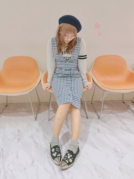 「CREA（クレア）のアイテム」を使った、＊.momo.＊さん（レディース・153cm）の春コーディネート