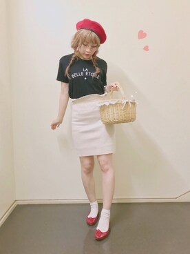 「Katie（ケイティ）のアイテム（バッグ）」を使った、＊.momo.＊さん（レディース・153cm）の夏コーディネート