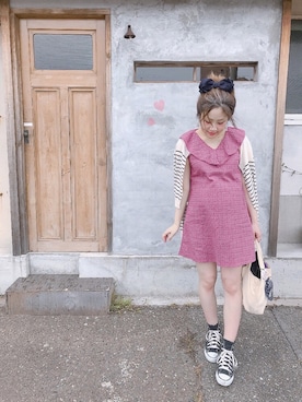 「CREA（クレア）のアイテム」を使った、＊.momo.＊さん（レディース・153cm）の夏コーディネート