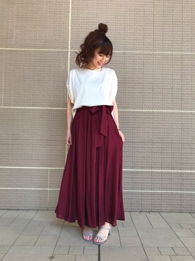 「URBAN RESEARCH ROSSO WOMEN（アーバンリサーチ　ロッソ）のアイテム（サンダル）」を使った、ROSSO武蔵小杉店さん（レディース・168cm）の夏コーディネート