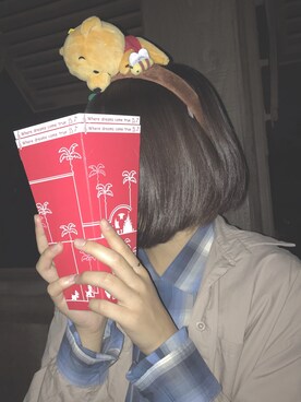 「秋冬」｜「アイテム（シャツワンピース）」を使った、北條瑠里さん（レディース・153cm）の秋コーディネート
