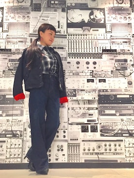 「デニムから始まったライフスタイルブランド」｜「アイテム（ミリタリージャケット）」を使った、Obaaaaatsuさん（レディース・148cm）の夏コーディネート