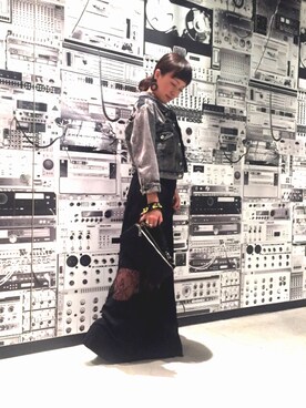 「デニムから始まったライフスタイルブランド」｜「アイテム（ジャケット/アウター）」を使った、Obaaaaatsuさん（レディース・148cm）の春コーディネート