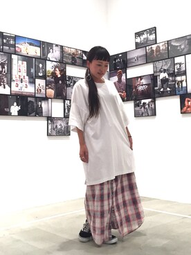 「デニムから始まったライフスタイルブランド」｜「アイテム（トップス）」を使った、Obaaaaatsuさん（レディース・148cm）の夏コーディネート