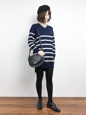 「LOWY（ロヴィ）のアイテム」を使った、まるさん（レディース・161cm）の冬コーディネート