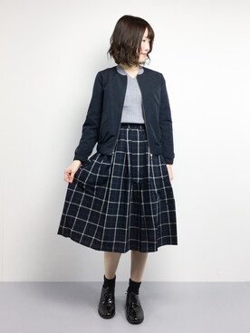 「Te chichi（テチチ）のアイテム（ジャケット/アウター）」を使った、まるさん（レディース・161cm）の冬コーディネート