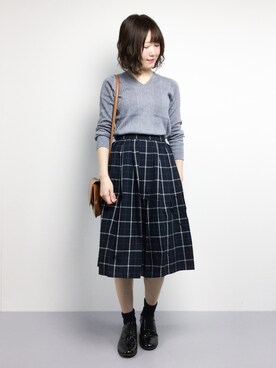「Te chichi TERRASSE（テチチテラス）のアイテム」を使った、まるさん（レディース・161cm）の冬コーディネート