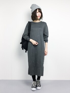 まるさん（レディース・161cm）の冬コーディネート