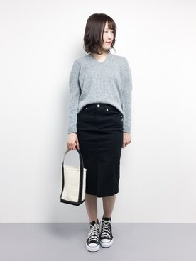 まるさんの「【Oggi 6月号掲載】カラータイトスカート」を使ったコーディネート