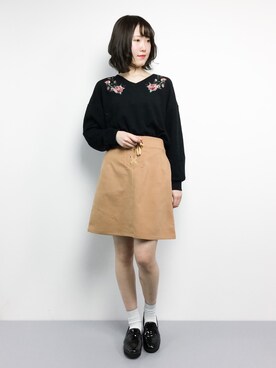 まるさん（レディース・161cm）の冬コーディネート