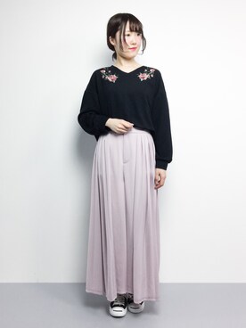 まるさん（レディース・161cm）の冬コーディネート