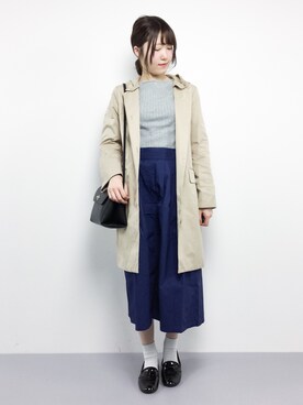 「HusHusH（ハッシュアッシュ）のアイテム（その他アウター）」を使った、まるさん（レディース・161cm）の冬コーディネート