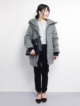 「LOWY（ロヴィ）のアイテム」を使った、まるさん（レディース・161cm）の冬コーディネート