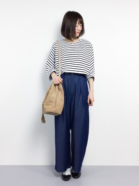 「Te chichi TERRASSE（テチチテラス）のアイテム」を使った、まるさん（レディース・161cm）の春コーディネート