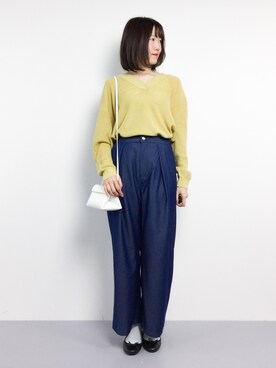 「Te chichi TERRASSE（テチチテラス）のアイテム」を使った、まるさん（レディース・161cm）の春コーディネート