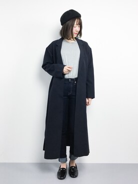 「HusHusH（ハッシュアッシュ）のアイテム（ジャケット/アウター）」を使った、まるさん（レディース・161cm）の春コーディネート
