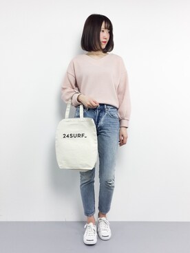 「Te chichi TERRASSE（テチチテラス）のアイテム」を使った、まるさん（レディース・161cm）の春コーディネート