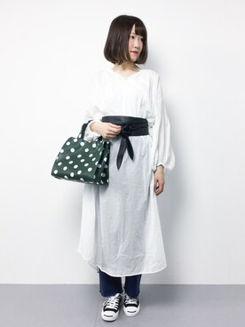 「Another Edition（アナザーエディション）のアイテム（ワンピース/ドレス）」を使った、まるさん（レディース・161cm）の春コーディネート