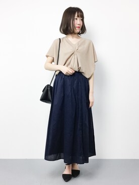 まるさん（レディース・161cm）の春コーディネート