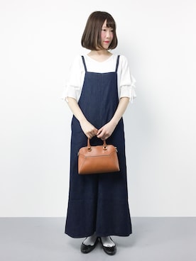 「BASE（ベース）のアイテム」を使った、まるさん（レディース・161cm）の春コーディネート