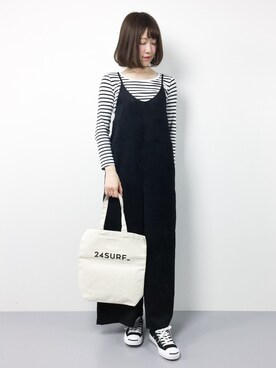 「BEAUTY&YOUTH UNITED ARROWS（ビューティーアンドユースユナイテッドアローズ）のアイテム（つなぎ/オールインワン）」を使った、まるさん（レディース・161cm）の春コーディネート