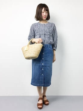 まるさん（レディース・161cm）の春コーディネート