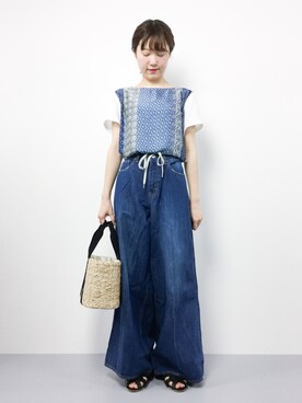 まるさん（レディース・161cm）の夏コーディネート