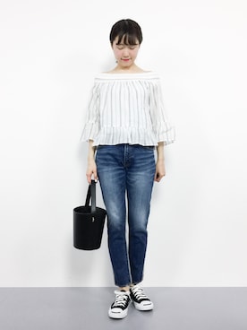 まるさん（レディース・161cm）の夏コーディネート