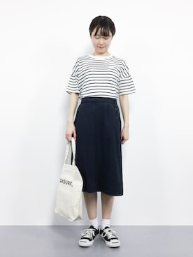 「Factor=（ファクターイコール）のアイテム」を使った、まるさん（レディース・161cm）の夏コーディネート