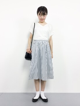 「Te chichi TERRASSE（テチチテラス）のアイテム」を使った、まるさん（レディース・161cm）の夏コーディネート