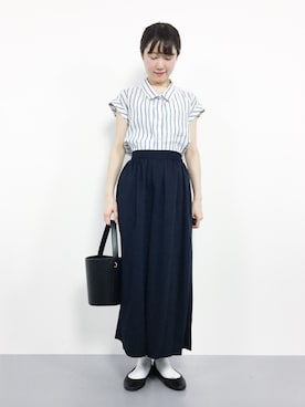 「Te chichi（テチチ）のアイテム」を使った、まるさん（レディース・161cm）の夏コーディネート
