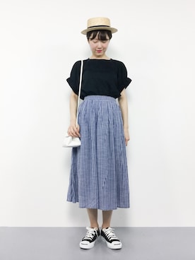 まるさん（レディース・161cm）の夏コーディネート