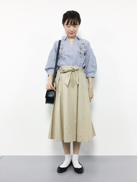 「HusHusH（ハッシュアッシュ）のアイテム」を使った、まるさん（レディース・161cm）の夏コーディネート