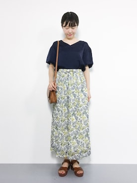 「Te chichi TERRASSE（テチチテラス）のアイテム」を使った、まるさん（レディース・161cm）の夏コーディネート