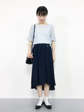 「Te chichi（テチチ）のアイテム」を使った、まるさん（レディース・161cm）の夏コーディネート
