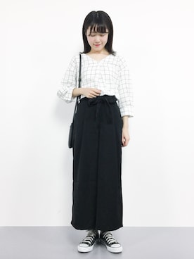 「HusHusH（ハッシュアッシュ）のアイテム」を使った、まるさん（レディース・161cm）の秋コーディネート