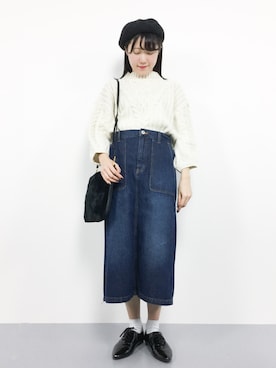 「MACKINTOSH PHILOSOPHY（ﾏｯｷﾝﾄｯｼｭ ﾌｨﾛｿﾌｨｰ）のアイテム」を使った、まるさん（レディース・161cm）の秋コーディネート