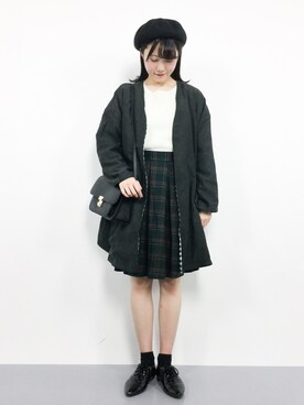 「HusHusH（ハッシュアッシュ）のアイテム」を使った、まるさん（レディース・161cm）の秋コーディネート