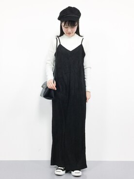 「SpRay（スプレイ）のアイテム（オールインワン・サロペット）」を使った、まるさん（レディース・161cm）の秋コーディネート