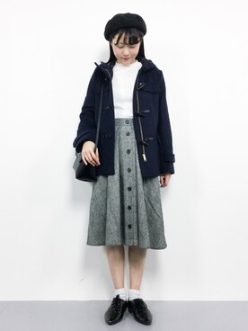 「HusHusH（ハッシュアッシュ）のアイテム（ジャケット/アウター）」を使った、まるさん（レディース・161cm）の秋コーディネート