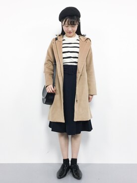 「Honeys（ハニーズ）のアイテム（その他アウター）」を使った、まるさん（レディース・161cm）の秋コーディネート