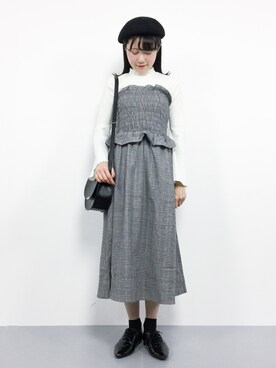「N.（N. Natural Beauty Basic）（エヌエヌナチュラルビューティーベーシック）のアイテム（ハンチング/ベレー帽）」を使った、まるさん（レディース・161cm）の秋コーディネート
