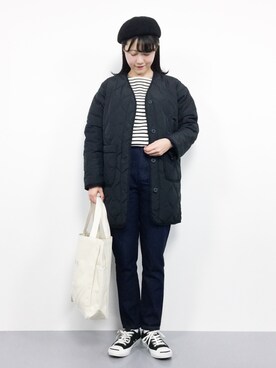 「reca（レカ）のアイテム（その他アウター）」を使った、まるさん（レディース・161cm）の秋コーディネート