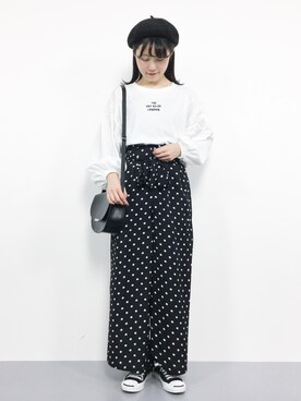 「MODE ROBE（モードローブ）のアイテム」を使った、まるさん（レディース・161cm）の秋コーディネート