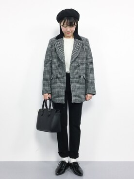 「SLY（スライ）のアイテム（その他アウター）」を使った、まるさん（レディース・161cm）の秋コーディネート